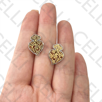 钢制项链/手链/耳环 - 维亚纳之心