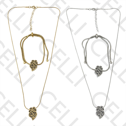 钢制项链/手链 - 维亚纳之心