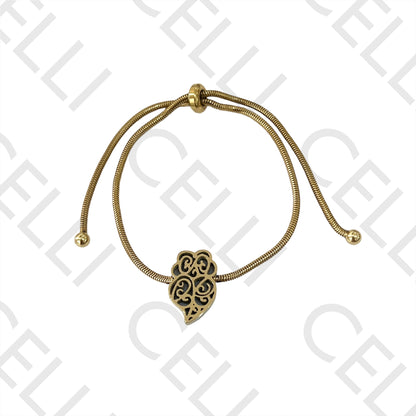 Collar / Pulsera de Acero - Coração de Viana