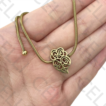 Collar / Pulsera de Acero - Coração de Viana