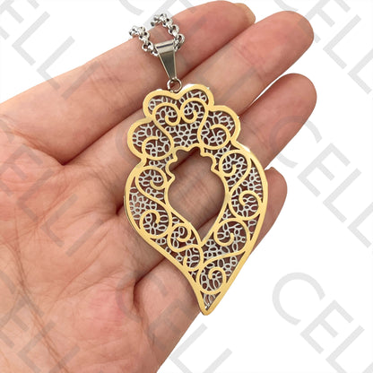 钢制项链 - 维亚纳之心