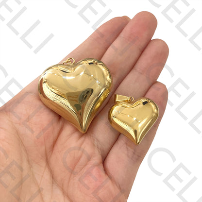 Medalla de acero - corazón (grande)