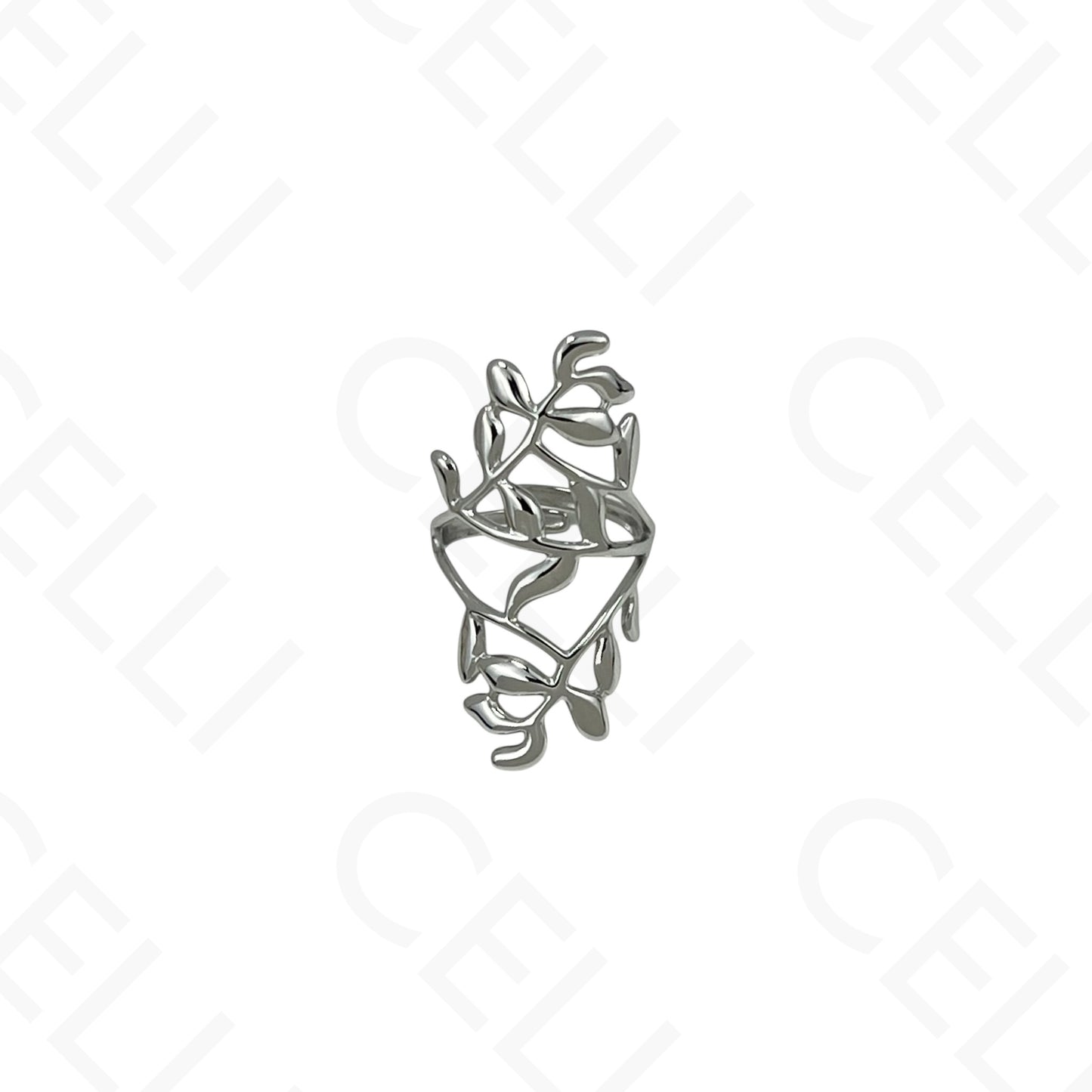 Anillo de acero ajustable - hoja ancha