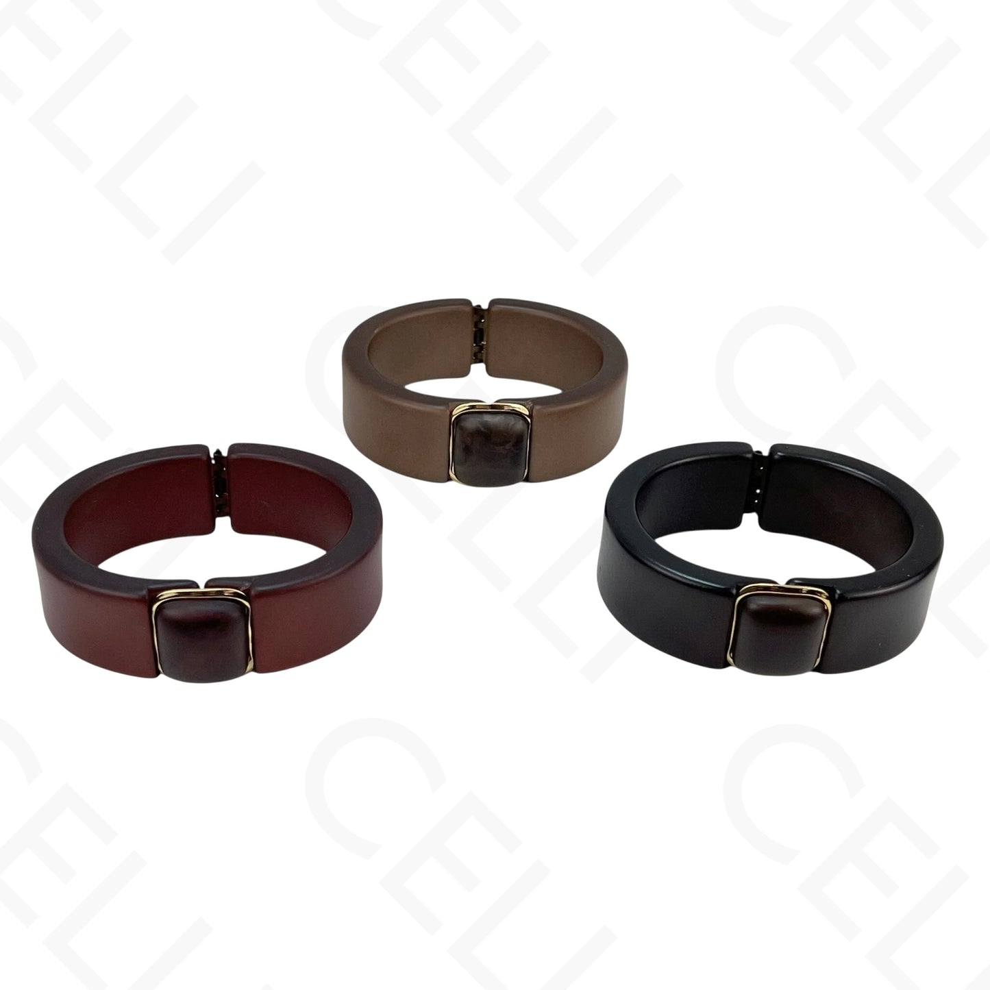 Brazalete de acero - resina con terminales de acero