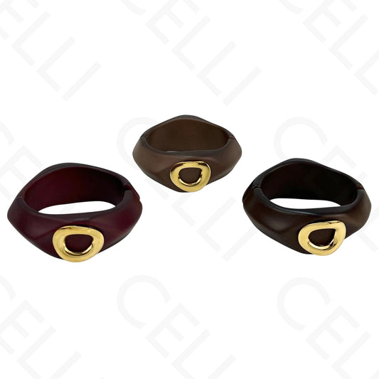 Steel Bracelet - Resin with Steel End Caps