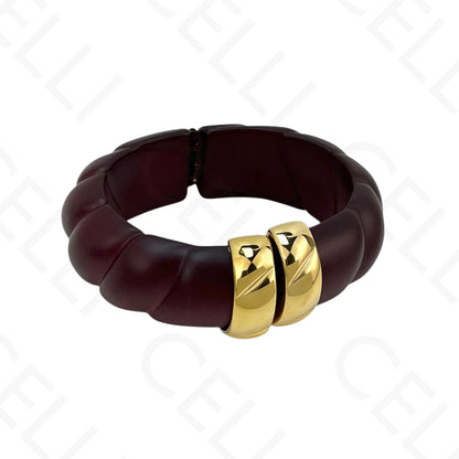 Brazalete de acero - resina con terminales de acero