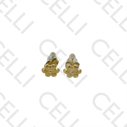 Steel Earring with Charm - Flower