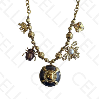 Colar de aço - insetos, elefante