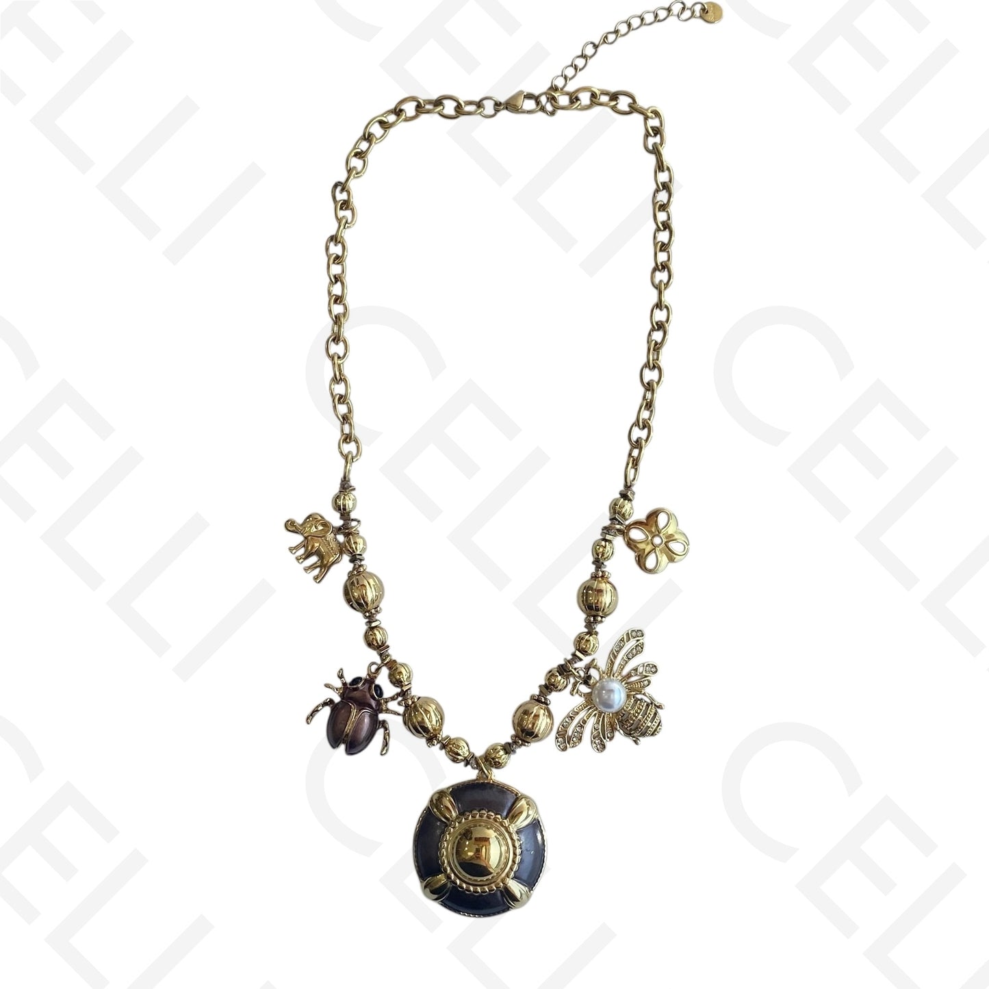 Colar de aço - insetos, elefante