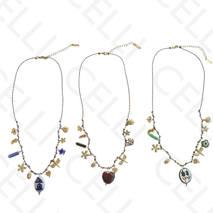 Steel necklace - large fish pendant