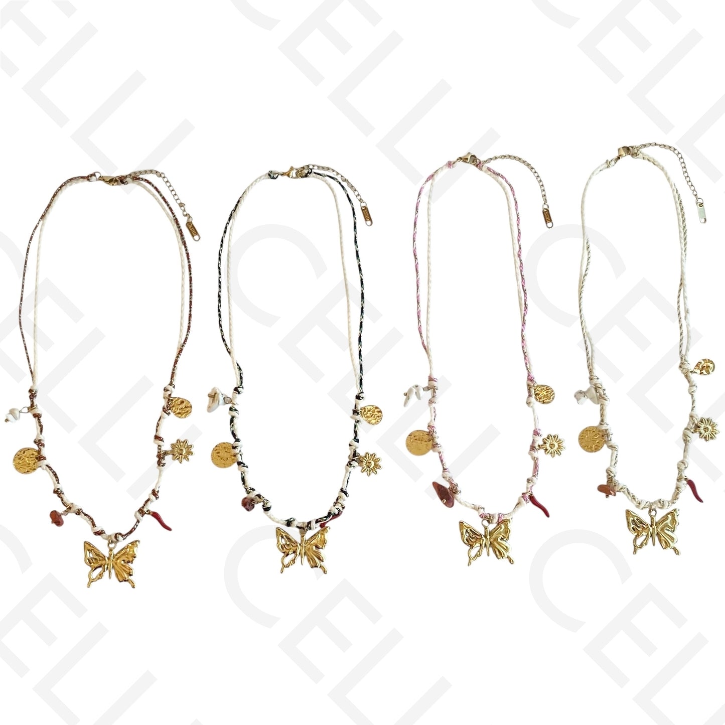 Steel necklace - large fish pendant