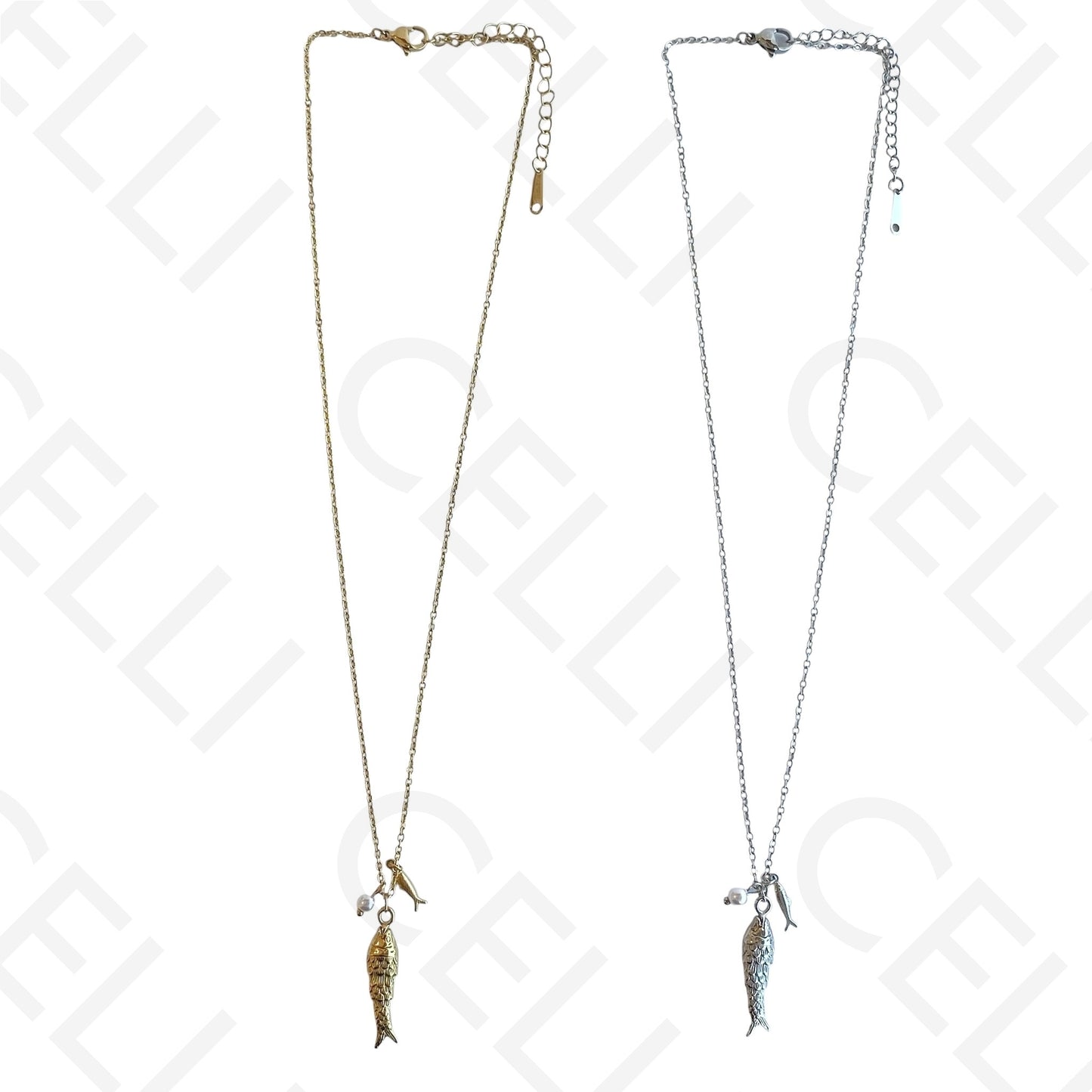 Filtro de acero - colgante pez grande