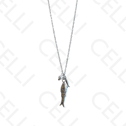 Filtro de acero - colgante pez grande