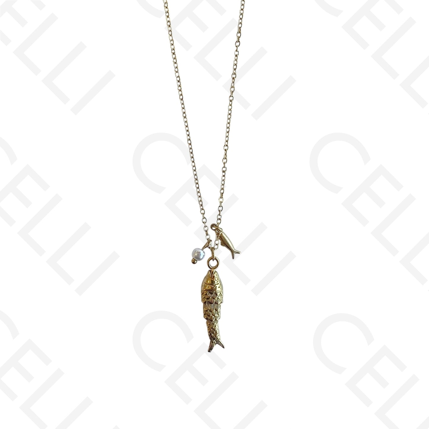 Filtro de acero - colgante pez grande