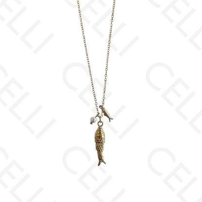 Filtro de acero - colgante pez grande