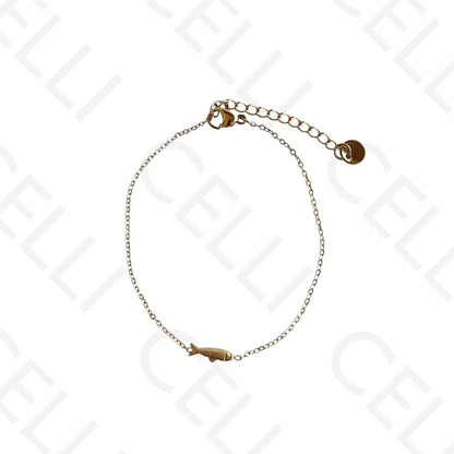Pulseira de aço - peixe
