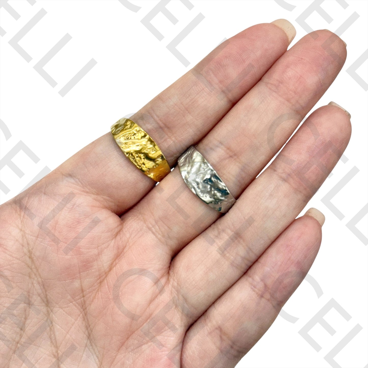 Steel Ring - Hammered