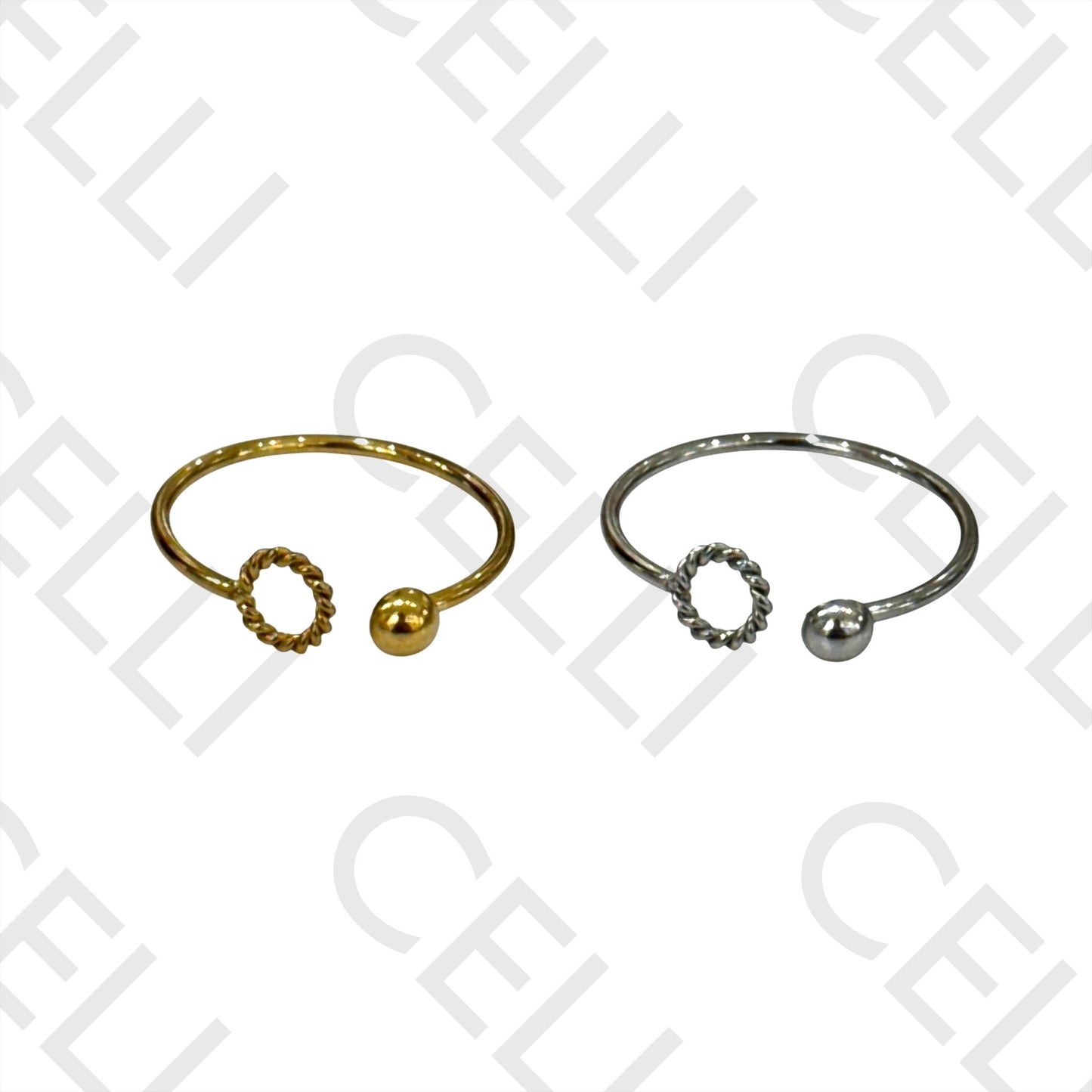 Anillo de Acero - bola y círculo