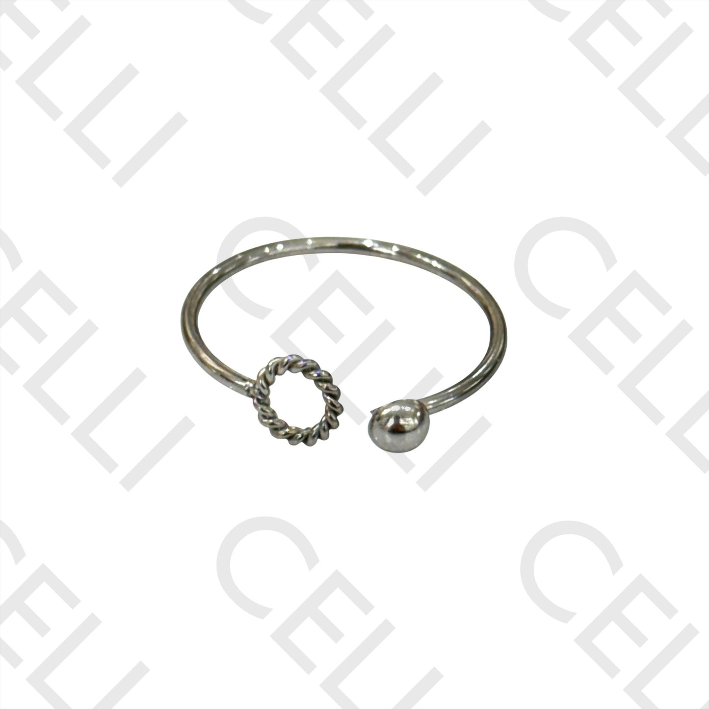 Anillo de Acero - bola y círculo