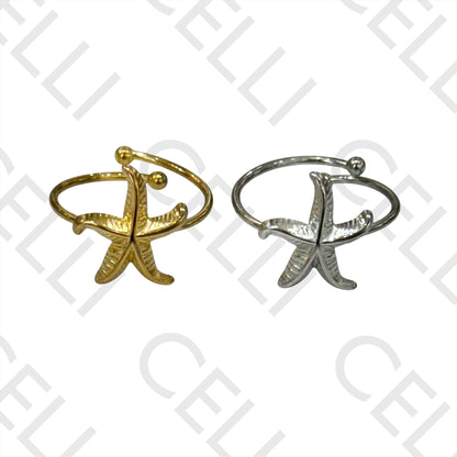 Steel Ring - Starfish