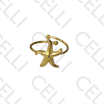 Steel Ring - Starfish