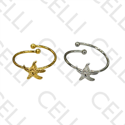 Steel Ring - Starfish