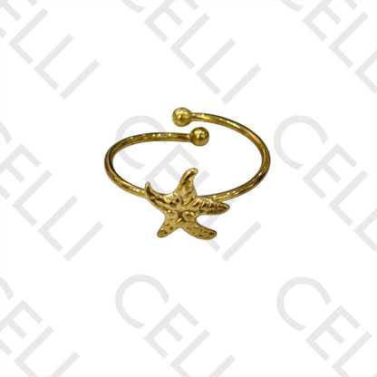 Steel Ring - Starfish