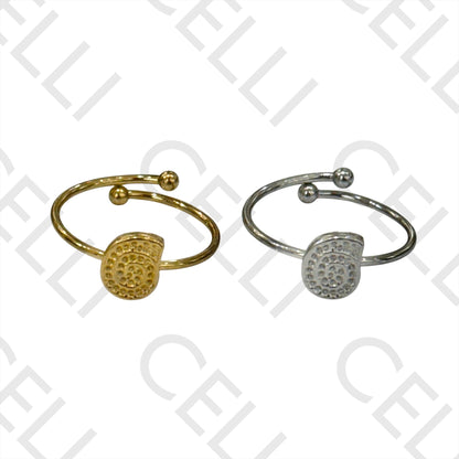 Anillo de Acero - caracol búzio