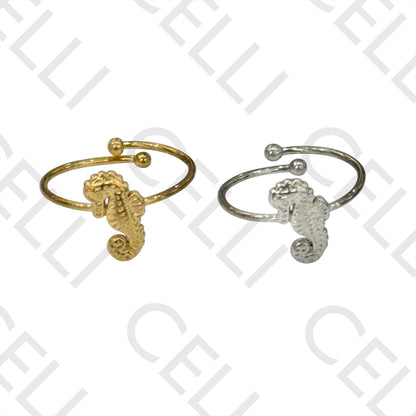 Anillo de Acero - caballo de mar