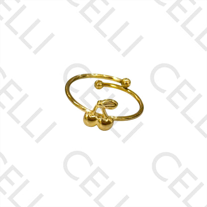 Steel Ring - cherry