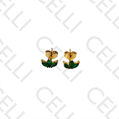 Salto de Acero - hoja con brillantes verdes