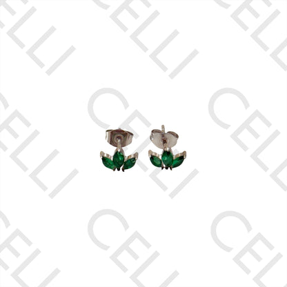 Salto de Acero - hoja con brillantes verdes