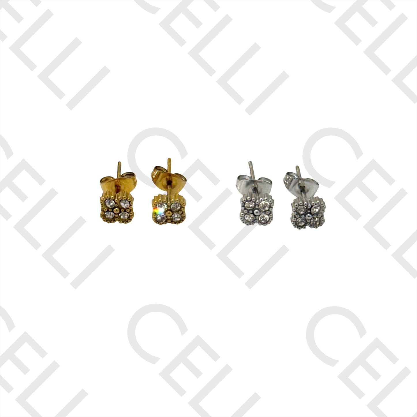 Salto de Acero - trébol con diamantes