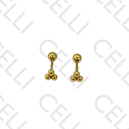 Piercing de Aço - três bolas