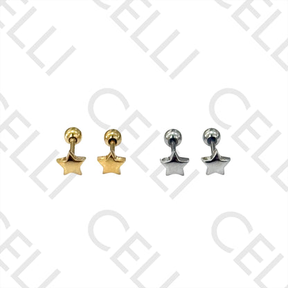 Piercing de Aço - estrela