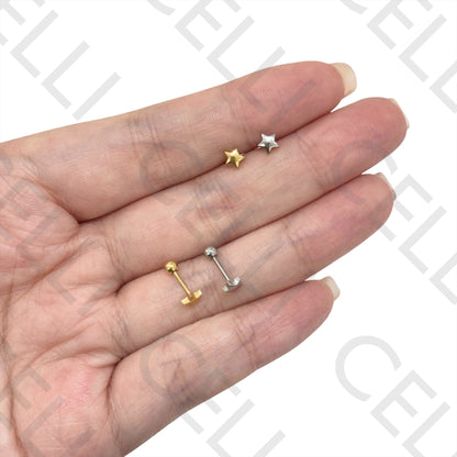 Piercing de Aço - estrela