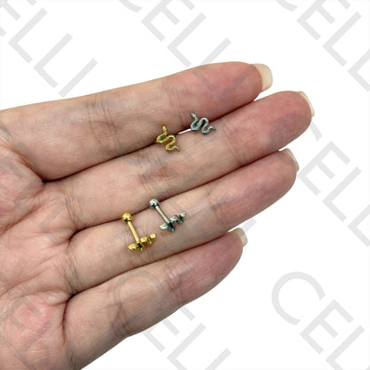 Piercing de Aço - cobra