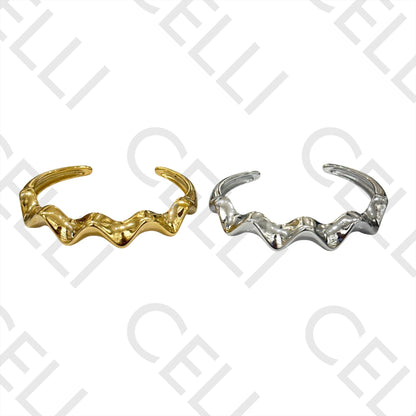 Steel Bracelet - Waved