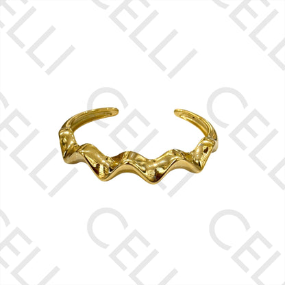 Steel Bracelet - Waved