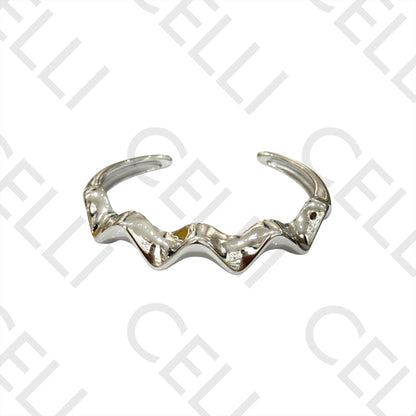Steel Bracelet - Waved