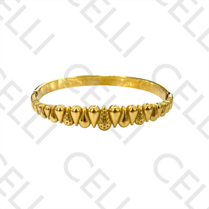 Bracelete de Aço - gotas