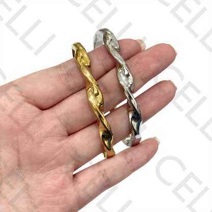 Bracelete de Aço - torcido