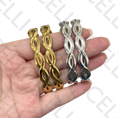 Bracelete de Aço - trançado duplo