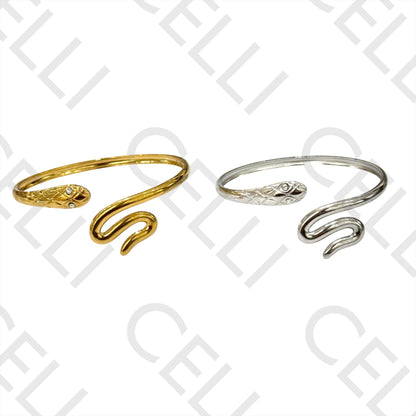 Bracelete de Aço - cobra