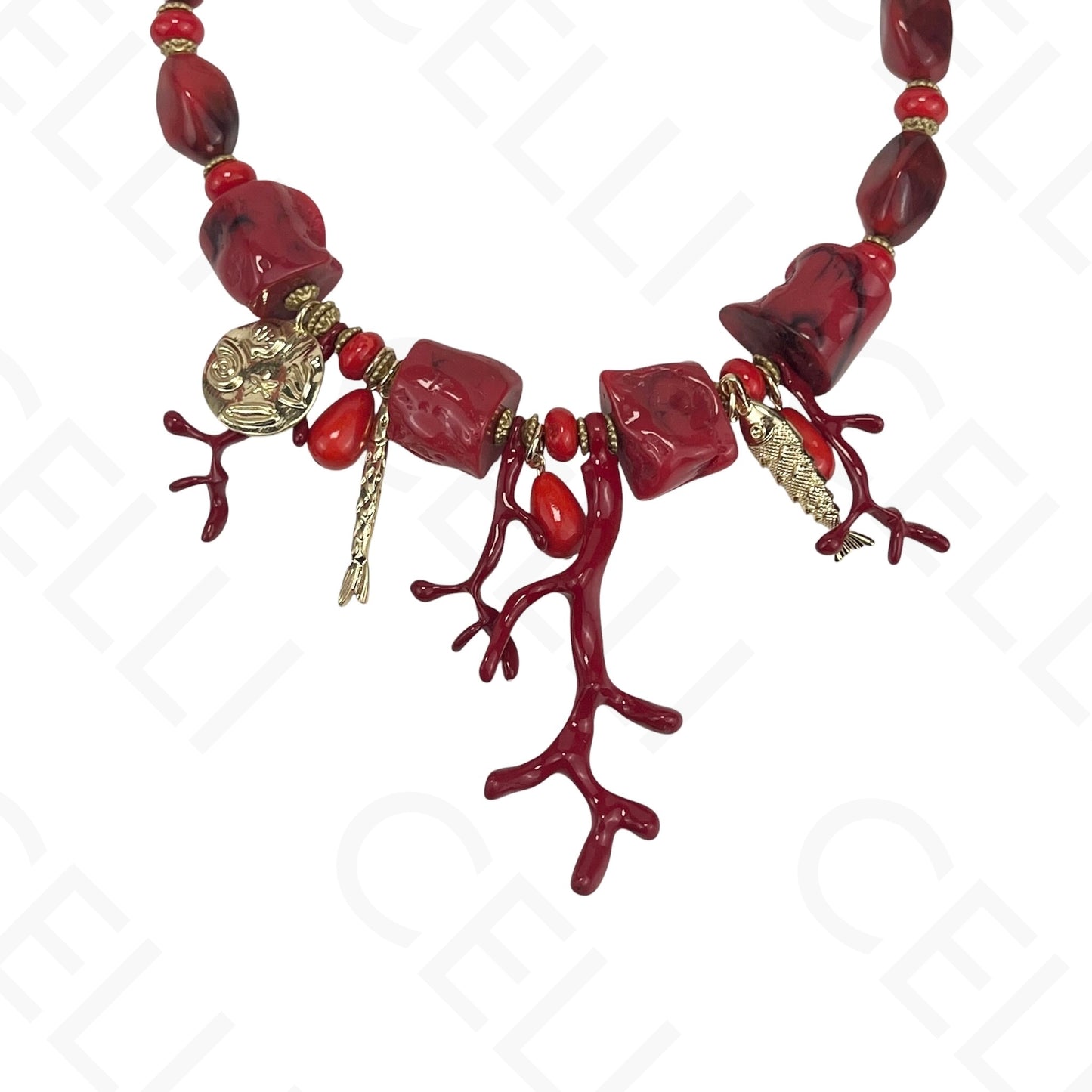 Fashion Necklace - Resin Corals