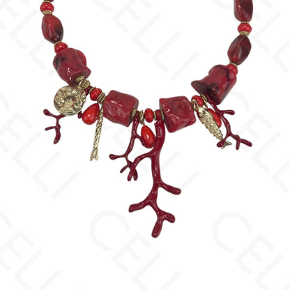 Fashion Necklace - Resin Corals