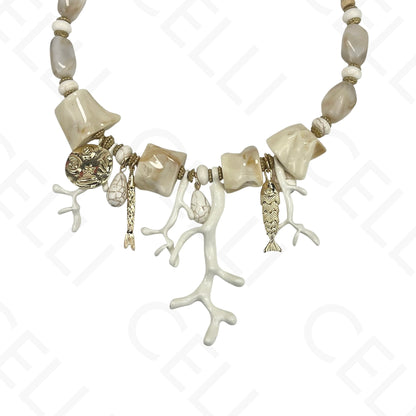 Fashion Necklace - Resin Corals