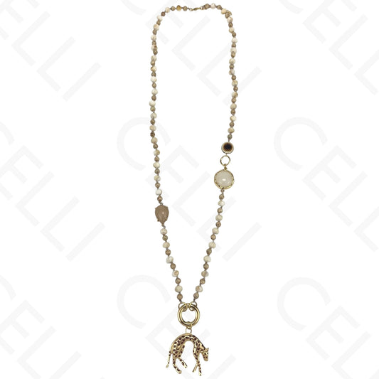 Steel Necklace - Leopard
