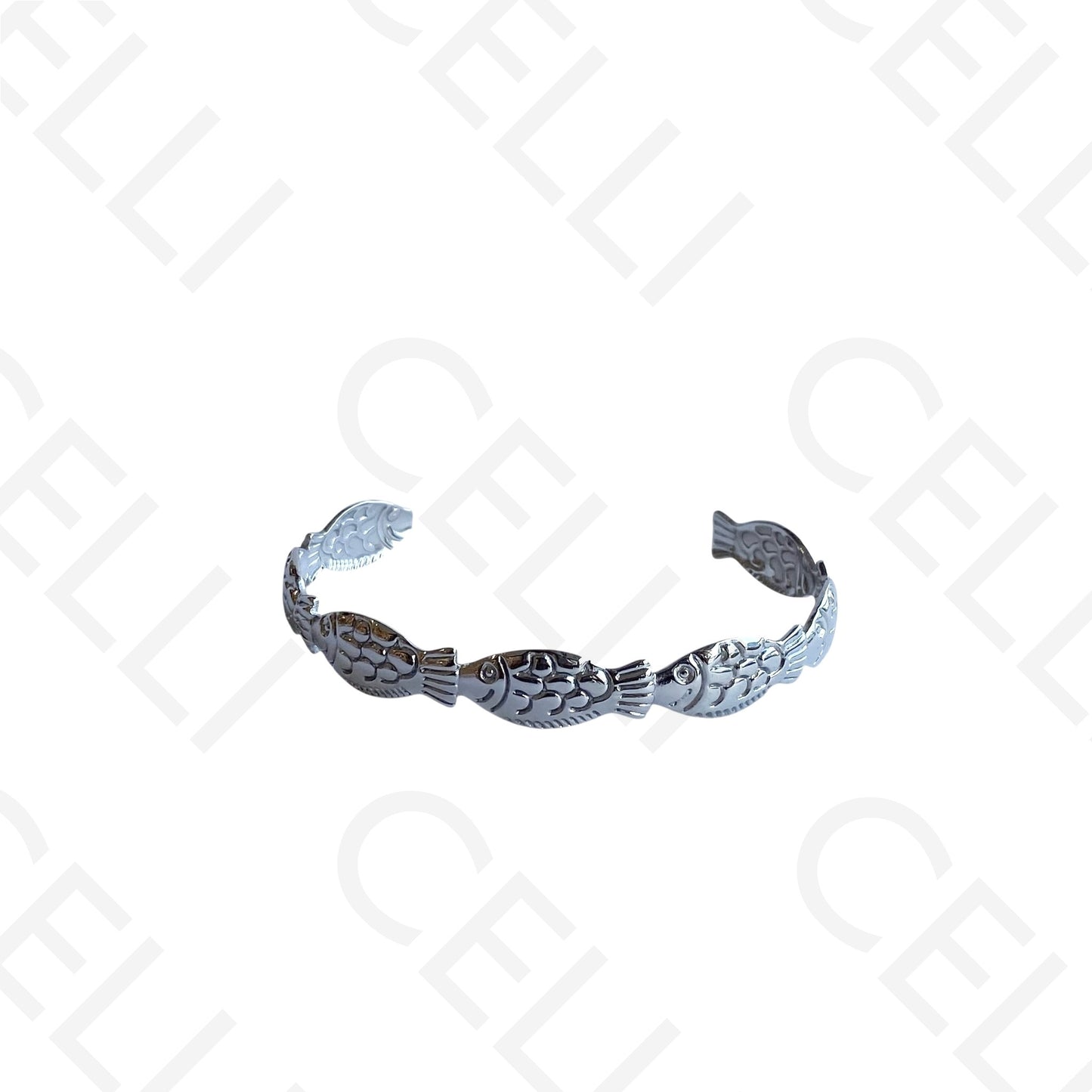 Bracelete de Aço - peixes