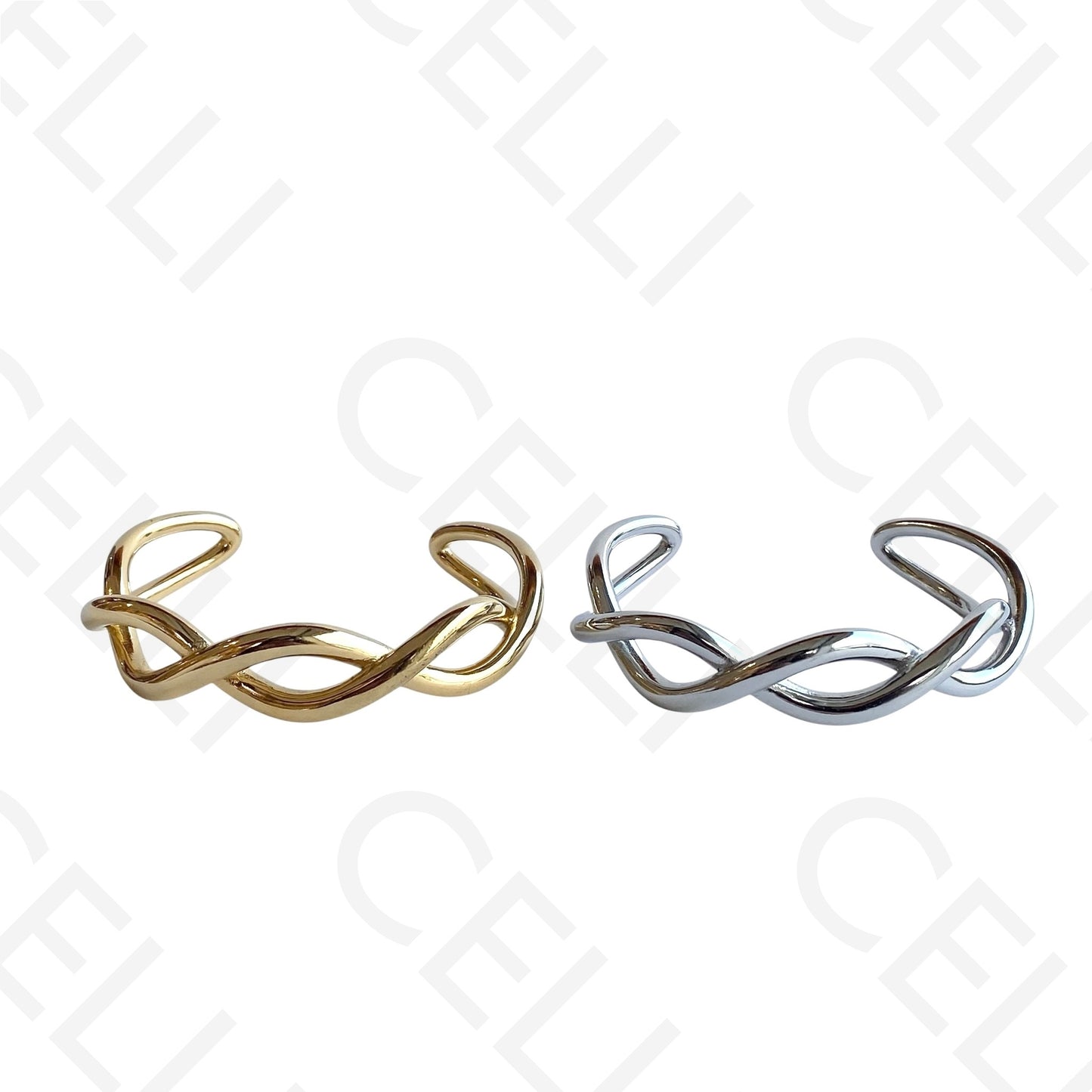 Steel Bracelet - interlaced